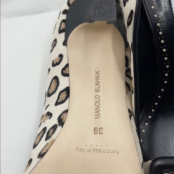 MANOLO BLAHNIK Maysale Leopard Pump size 39 - Picture 3 of 3